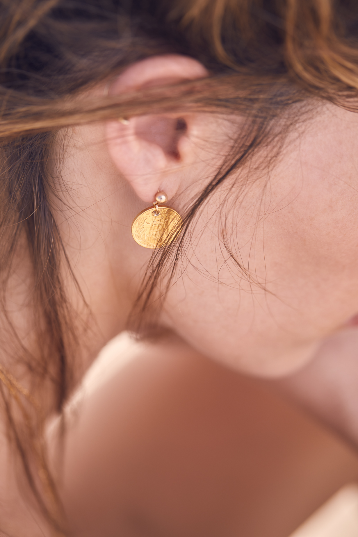 Boucles d’oreilles 5 centimes – Image 2