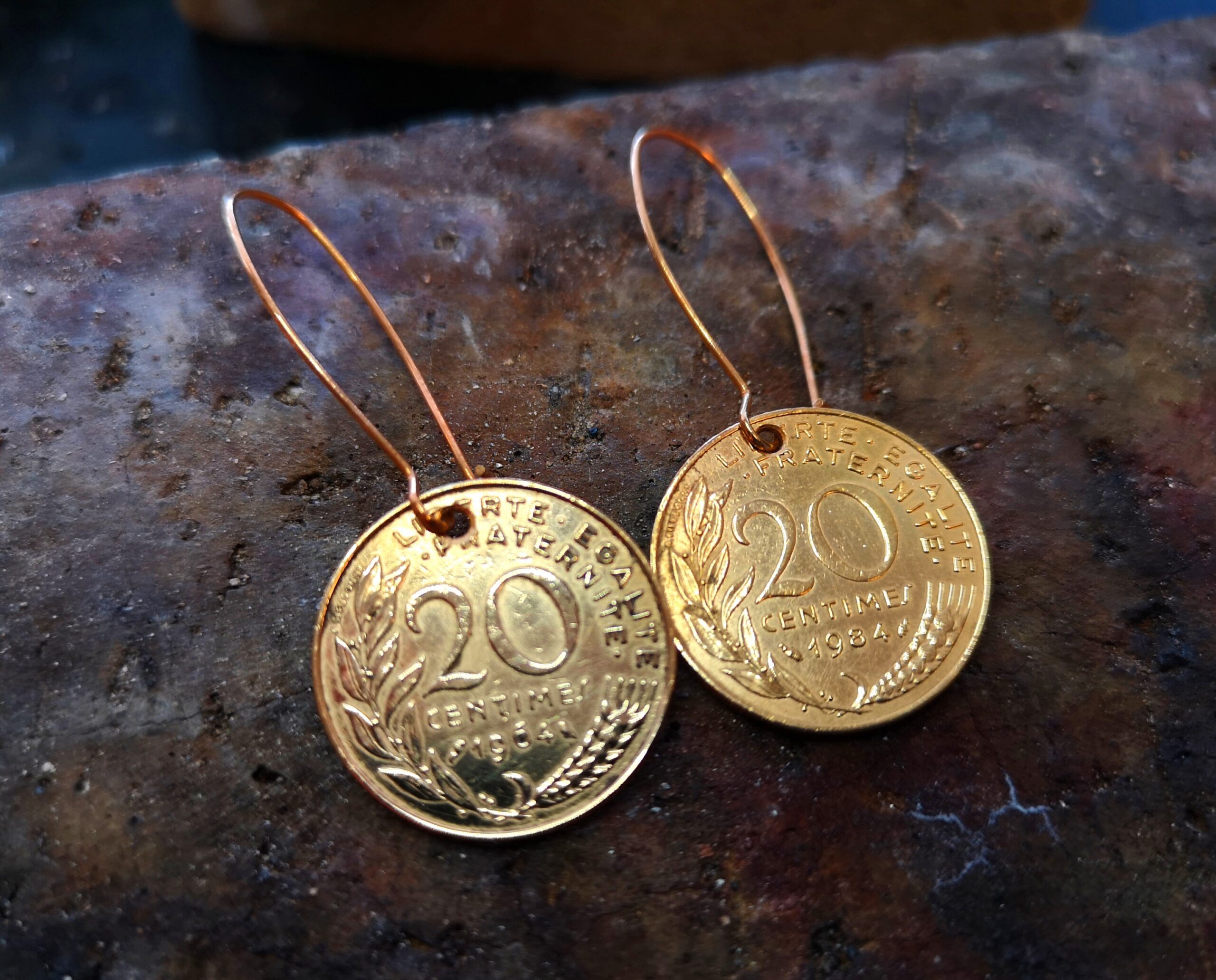 Boucles d'oreilles 20 centimes – Image 2