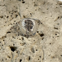 Bague 50 centimes Argent Massif