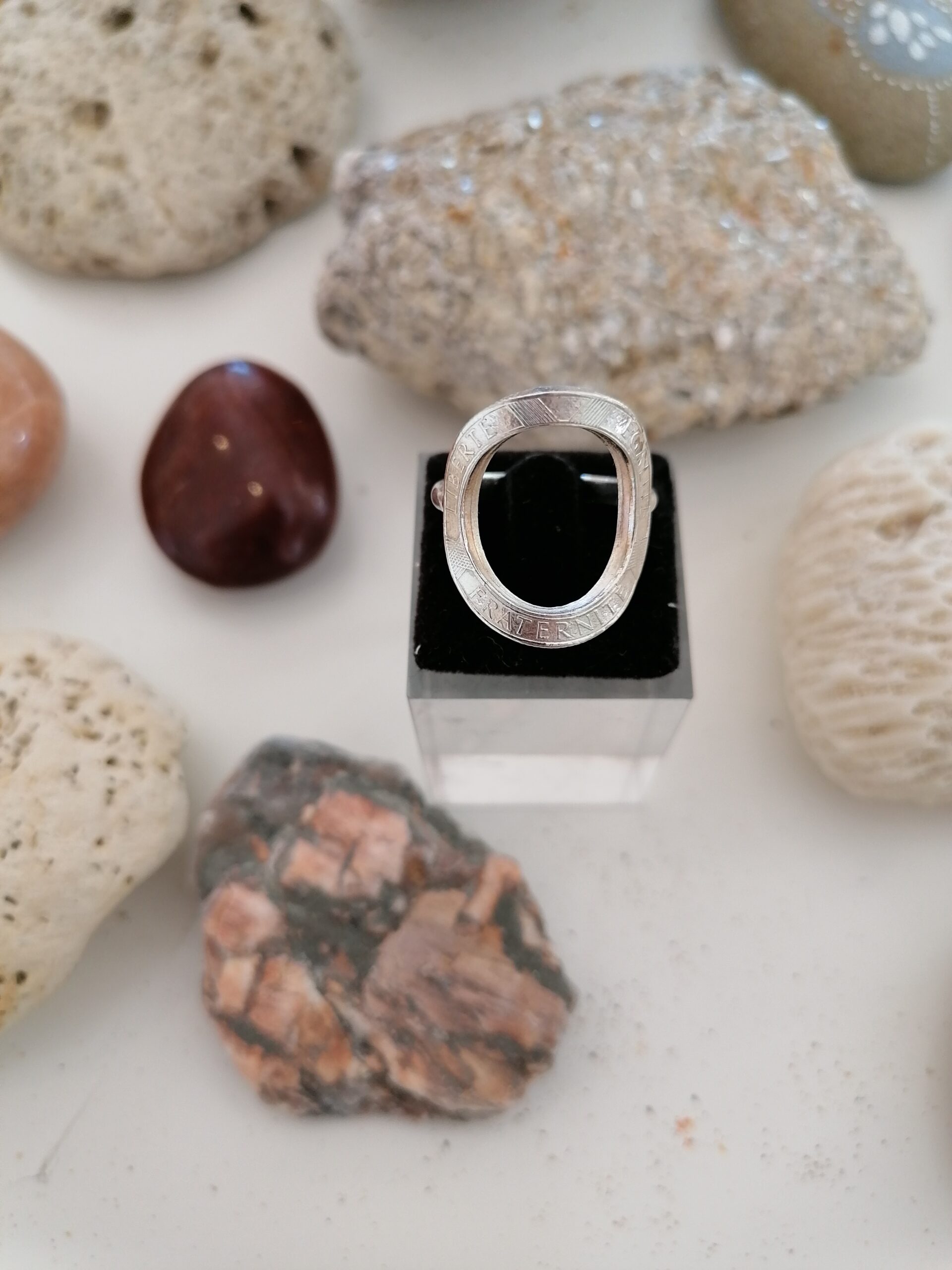 Bague Le P'tit Franc Liberté argent