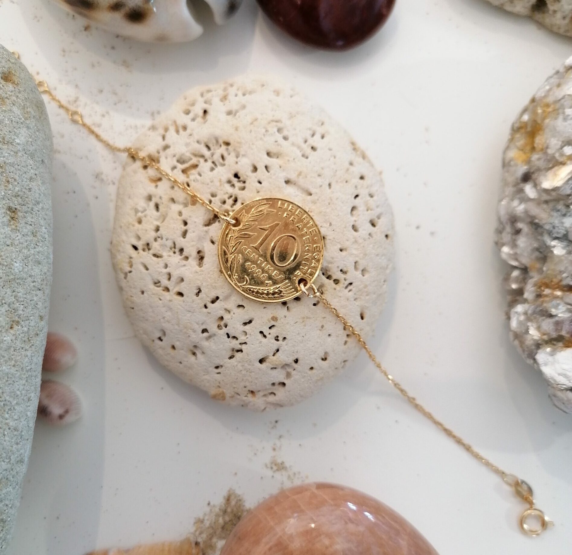 Bracelet chaînette or femme