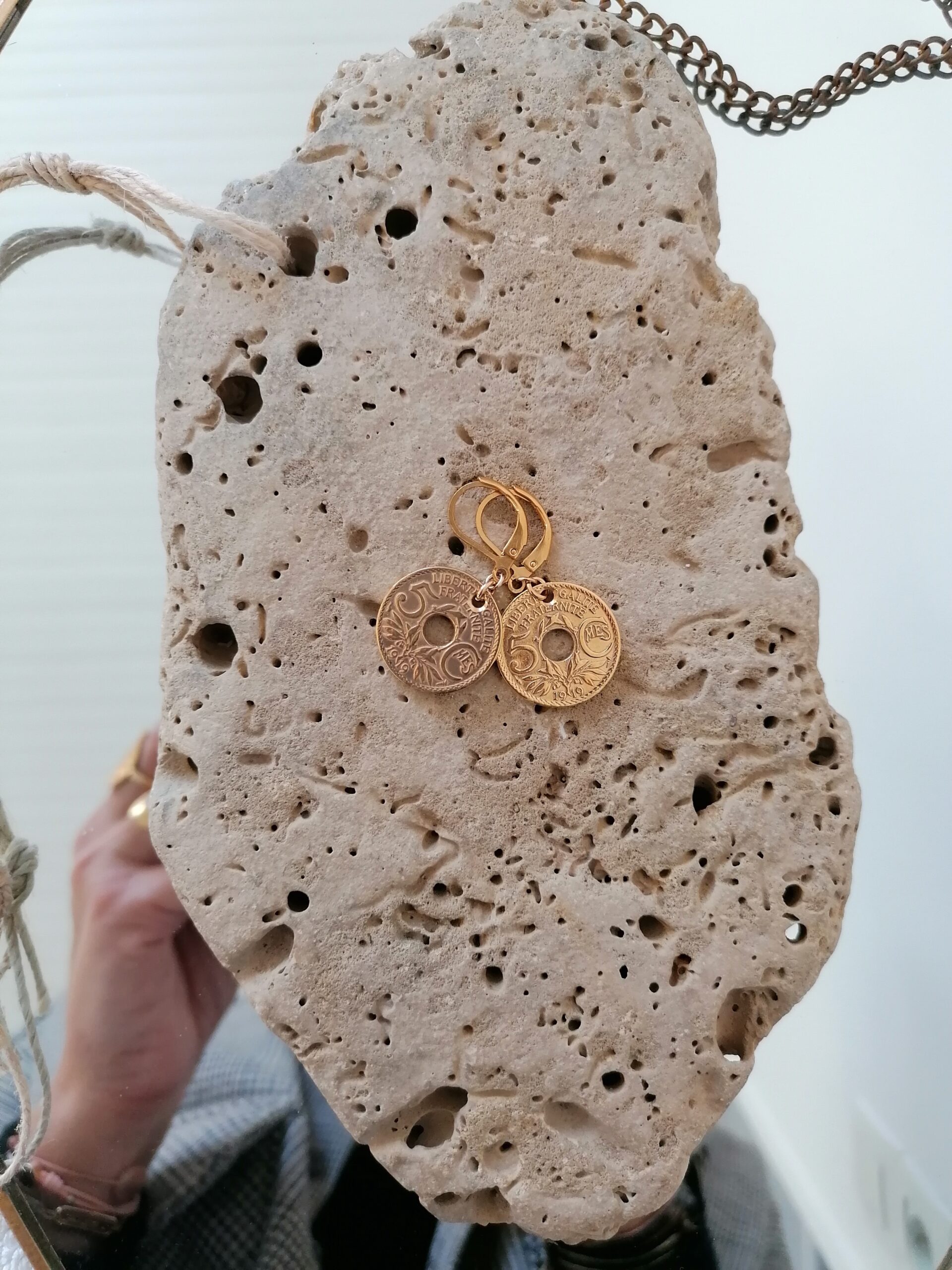 Boucles d'oreilles Fraternité 5 Sous