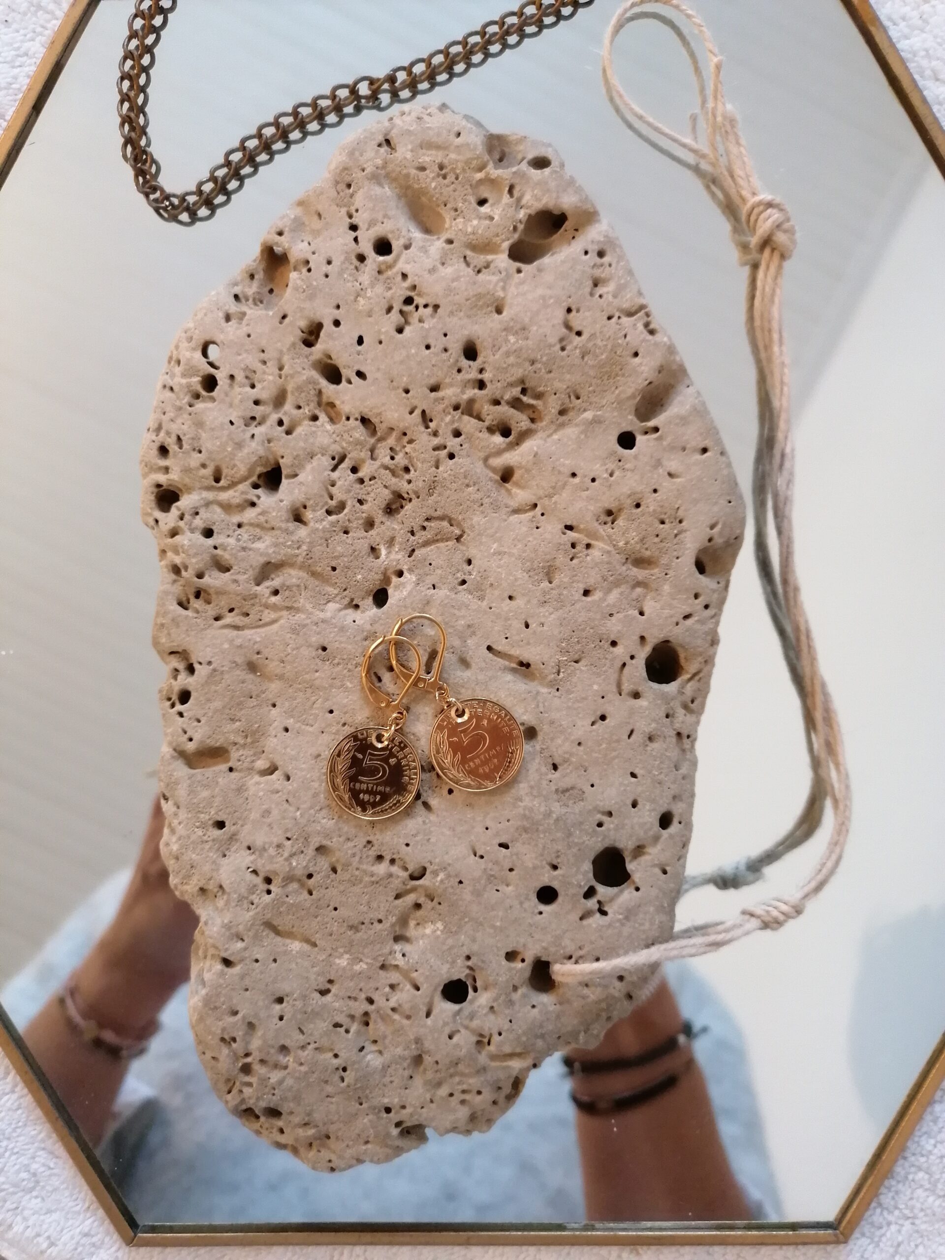 Boucles d’oreilles 5 centimes – Image 3