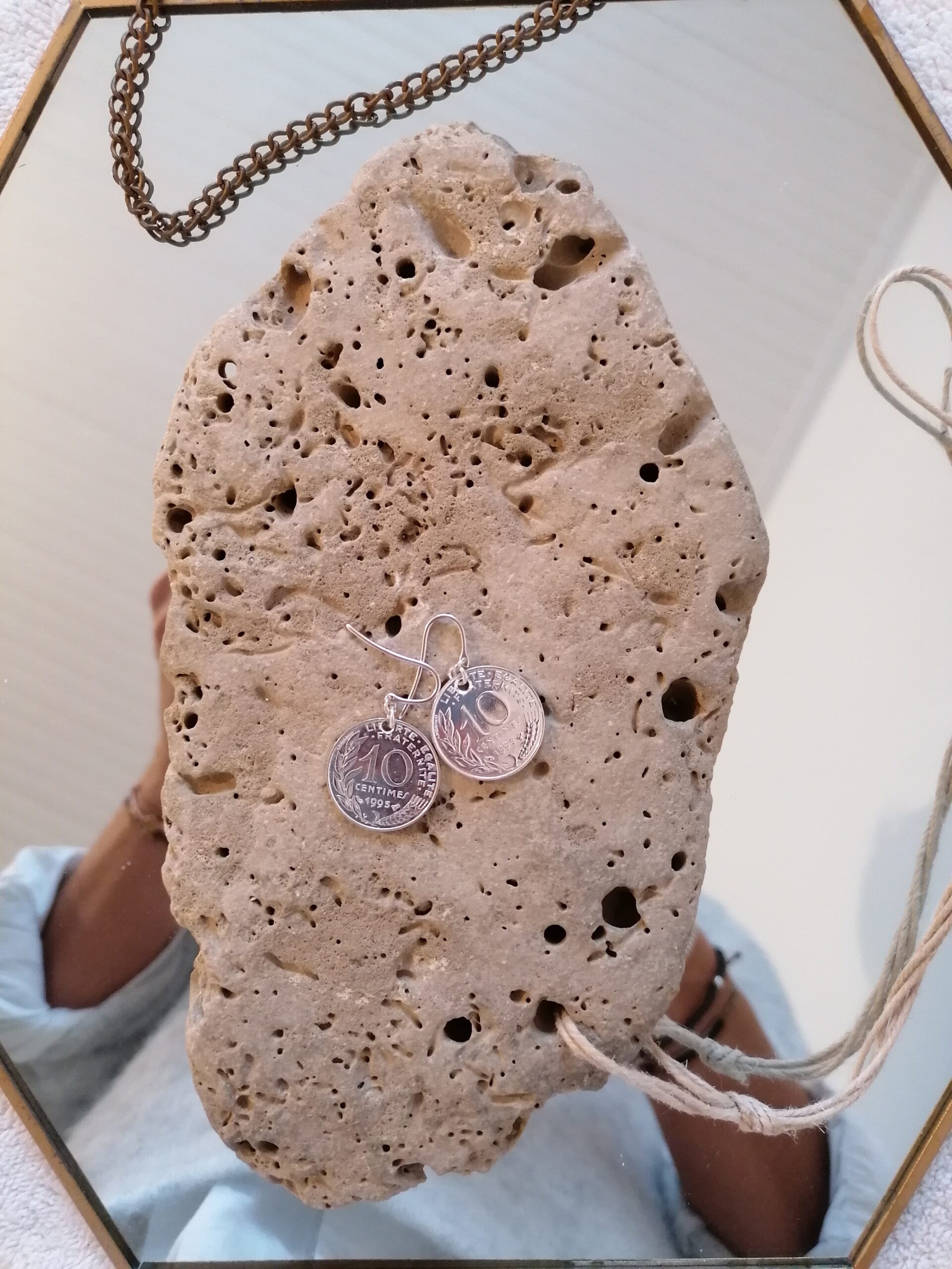 Boucles d'oreilles 10 centimes – Image 2