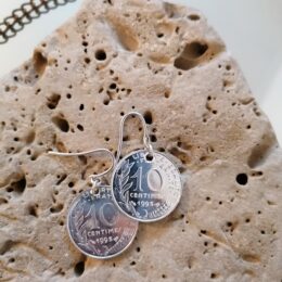 Boucles d'oreilles 10 centimes
