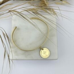 Bracelet Jonc plat 1/2 penny