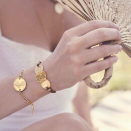 Bracelet Trombone or et bracelet Céline or