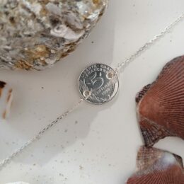 Bracelet chaînette 5 centimes