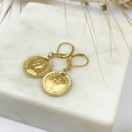 Boucles d'oreilles 1/2 Penny - Or