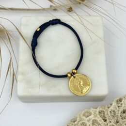 Bracelet One Penny cordon satiné