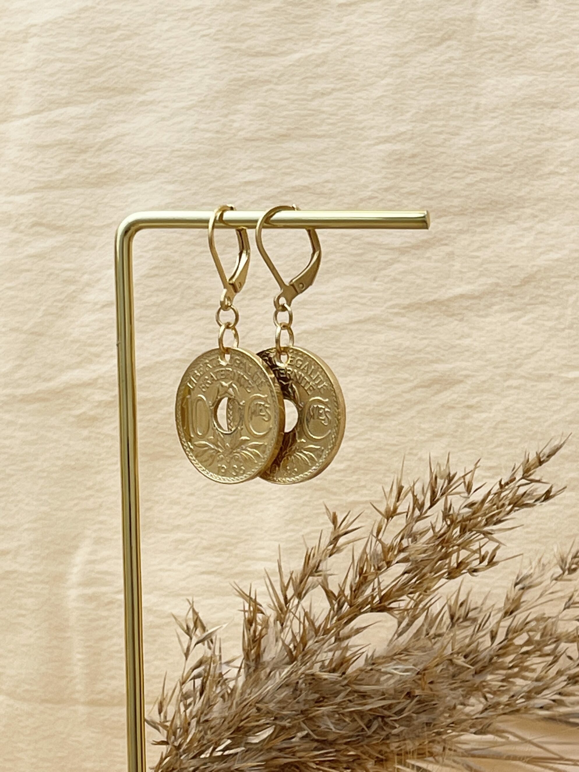 Boucles d'oreilles Fraternité 10 Sous