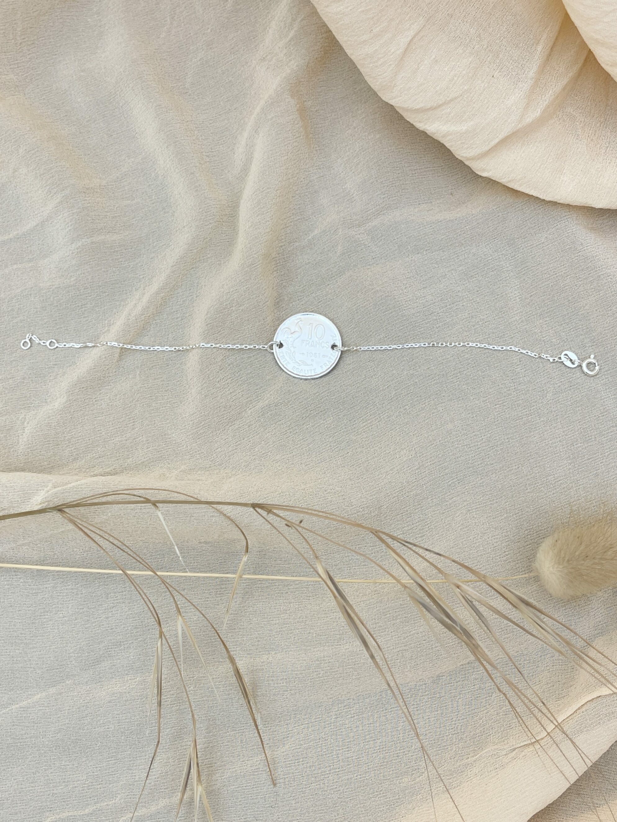 Bracelet chaînette 10 centimes – Image 5