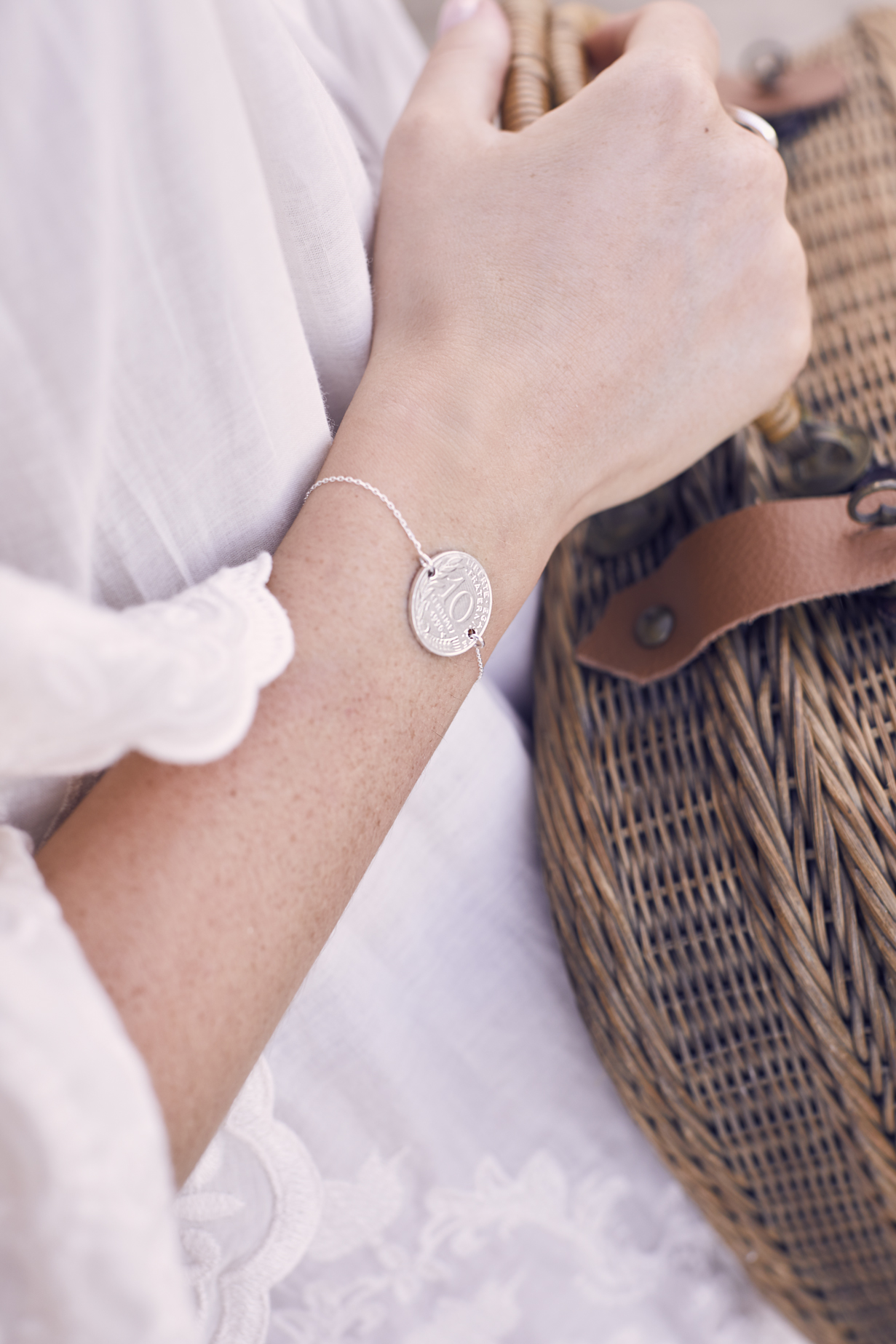 Bracelet chaînette Le P'tit Franc femme