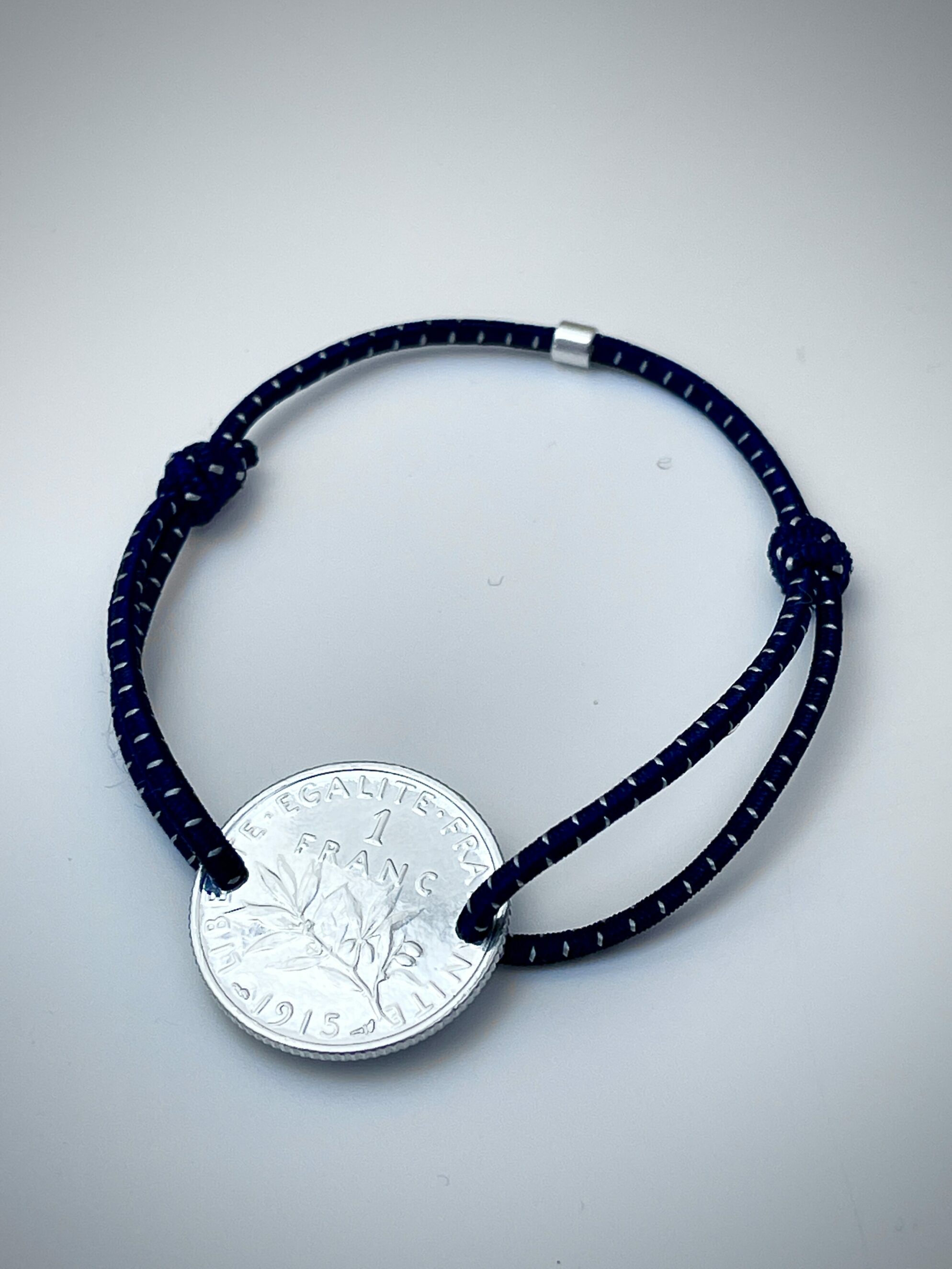 Bracelet 1 Franc argent Massif – Image 3