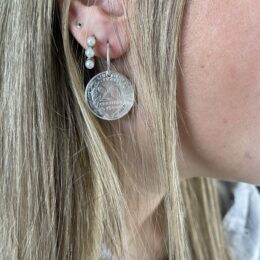 Boucles d'oreilles 20 centimes