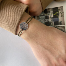 Bracelet 10 centimes argent