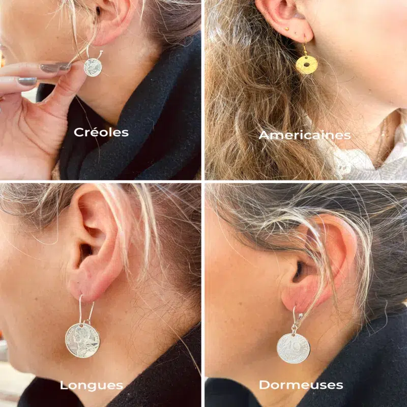 Boucles d’oreilles 5 centimes – Image 6