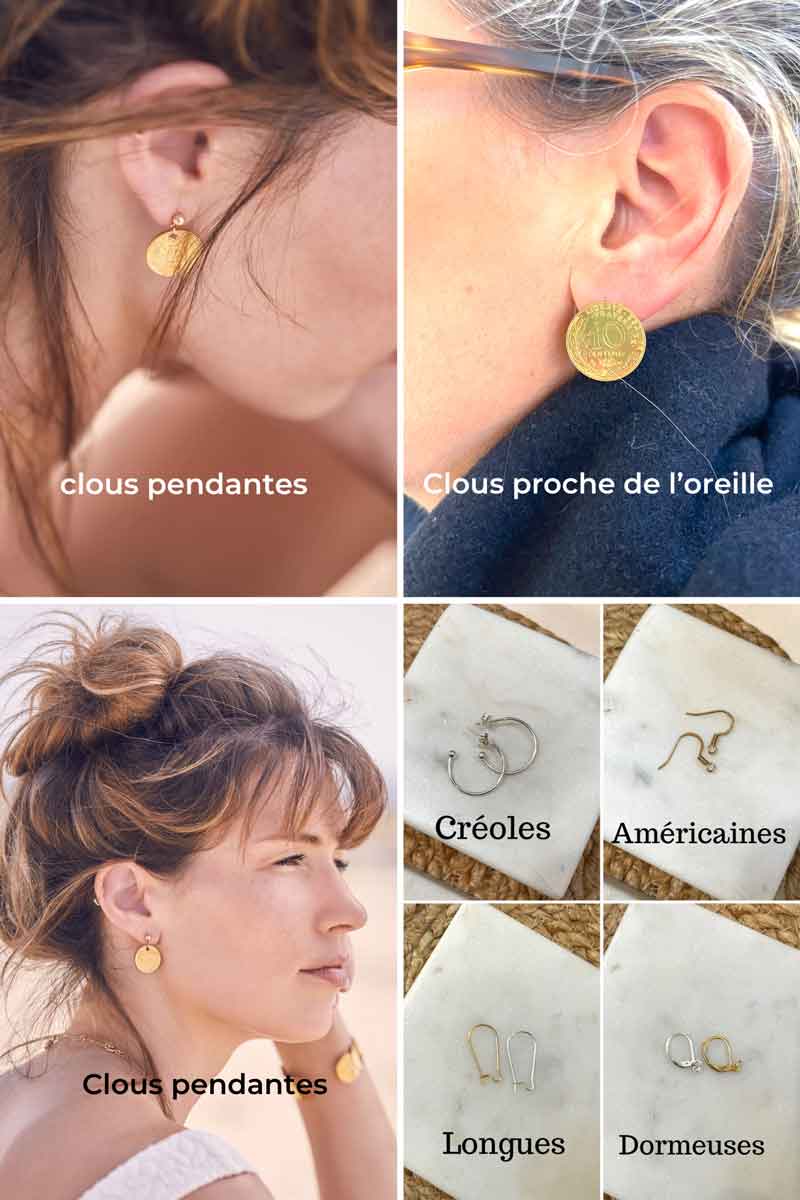 Boucles d’oreilles 5 centimes – Image 5