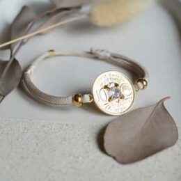 Bracelet Fraternité 10 cts Etoilé cordon